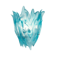 Vegetal Turquoise Blue Wall Lamp Daum