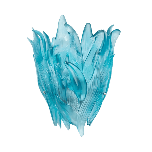 Vegetal Turquoise Blue Wall Lamp Daum