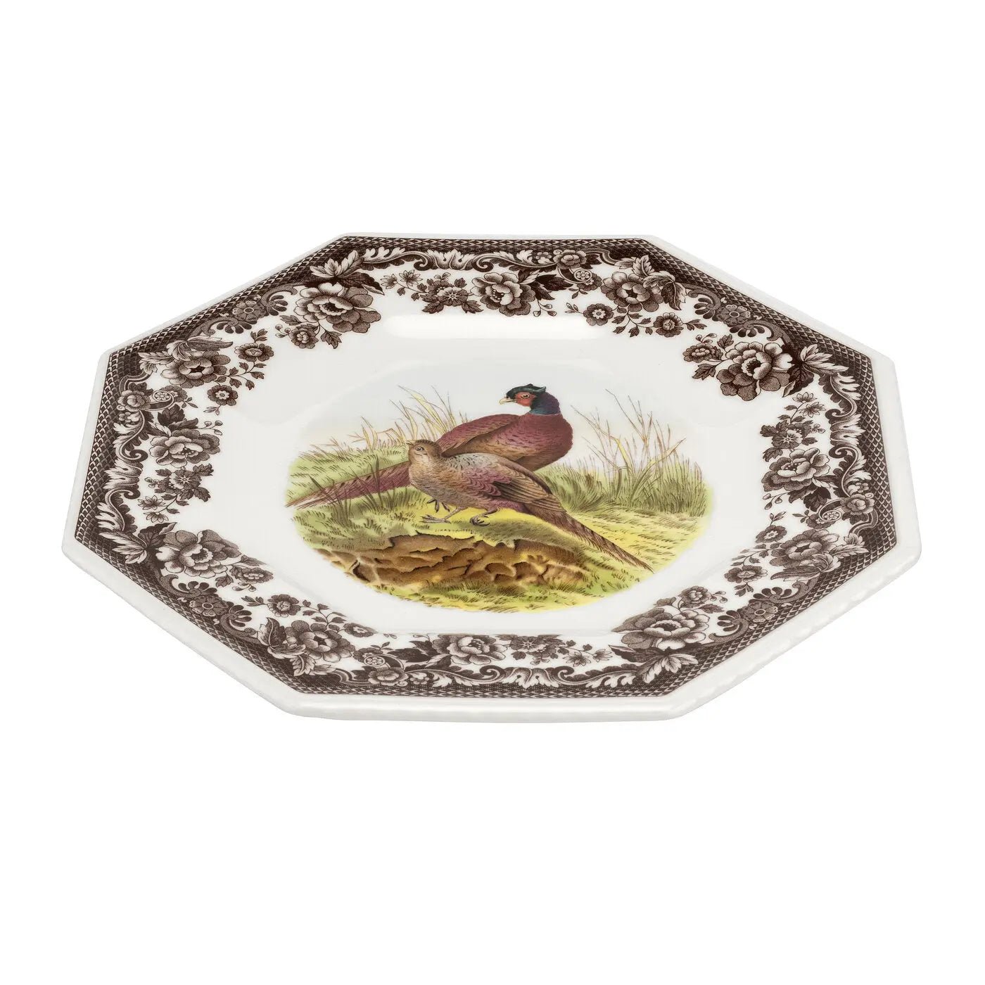 Woodland - Pheasant Dinnerware Octagonal Plate (Pheasant) Spode