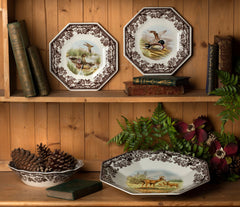Woodland - Pheasant Dinnerware Octagonal Plate (Pheasant) Spode