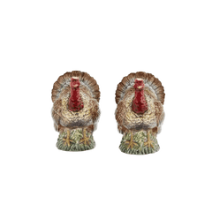 Woodland Turkey Salt and Pepper Spode
