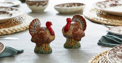 Woodland Turkey Salt and Pepper Spode