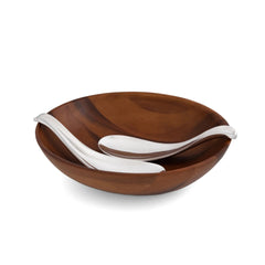 Yin Yang Salad Bowl w/Servers Nambé