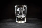 1776 Engraved Shot Glass - (PAIR) Crystal House