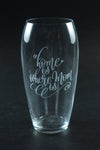 Home Is Where Mom Is | Valentine's Day Crystal Vase