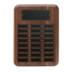 American Walnut Perpetual Plaque Crystal House