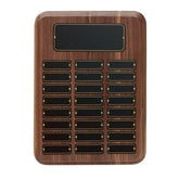 American Walnut Perpetual Plaque Crystal House