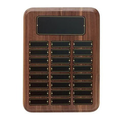 American Walnut Perpetual Plaque Crystal House