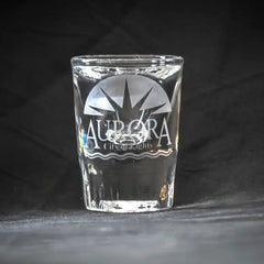 Aurora City of Lights - Shot Glasses - Pair Crystal House