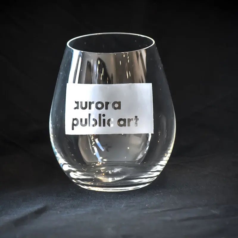 Aurora Public Art - Stemless Wine Glasses Crystal House