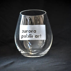 Aurora Public Art - Stemless Wine Glasses Crystal House