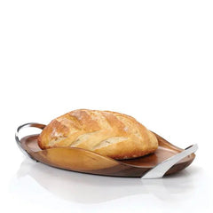 Bella Wood Handled Tray - 18" Nambé