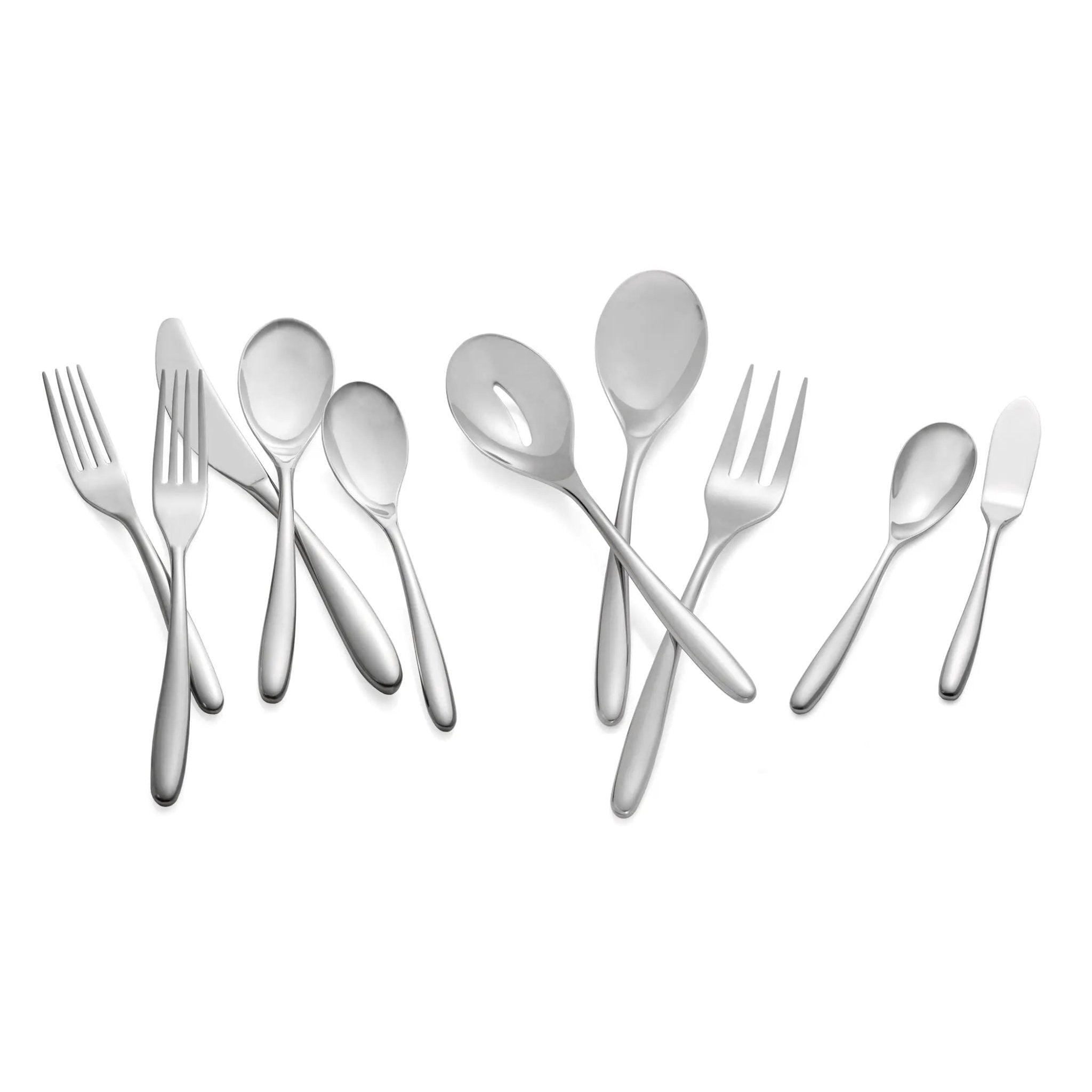 Bend 45-Piece Flatware Set Nambé