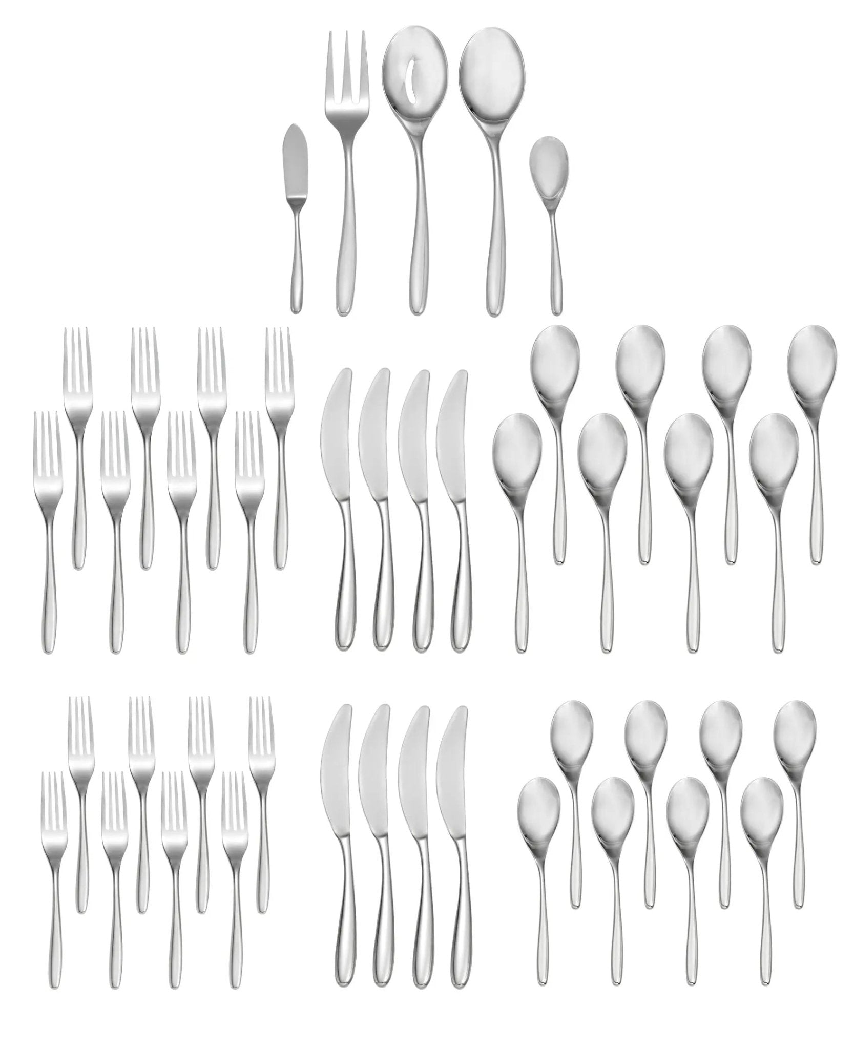Bend 45-Piece Flatware Set Nambé