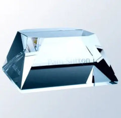 BEVELED FOUR SIDED SLANT BASE Crystal House - Prism