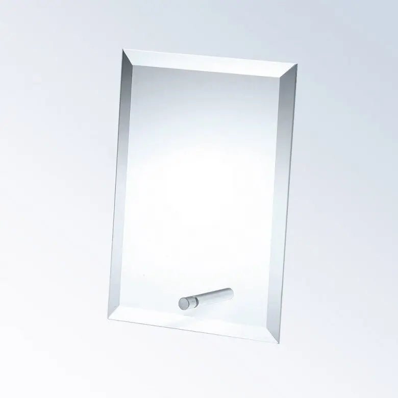 BEVELED VERTICAL RECTANGLE W/ ALUMINUM POLE Crystal House - Prism