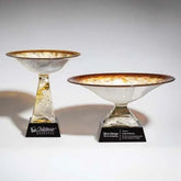 Bowl - Gold Black Crystal House