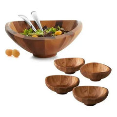 Butterfly 7-Piece Salad Set Nambé