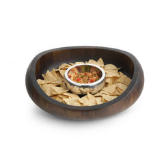 Butterfly Chip & Dip - Espresso Nambé