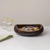 Butterfly Chip & Dip - Espresso Nambé