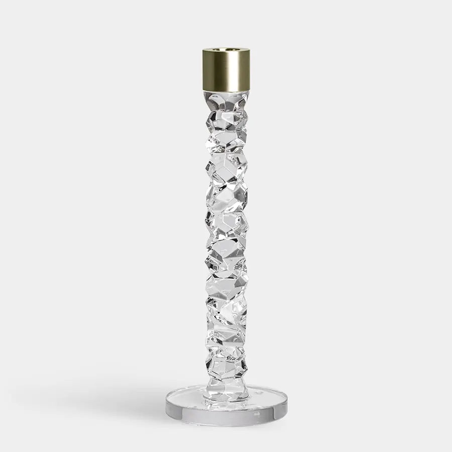 Carat Candlestick Brass Pair Orrefors