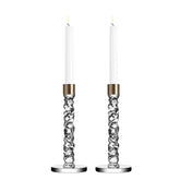 Carat Candlestick Brass Pair Orrefors
