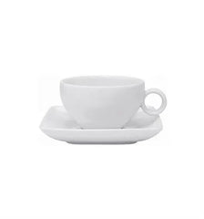 CARRÉ WHITE BREAKFAST CUP & SAUCER Vista Alegre