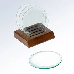 CIRCLE GLASS COASTER Crystal House - Prism