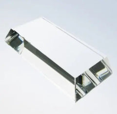 CLEAR CRYSTAL SLANT RECTANGLE AWARD BASE