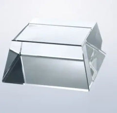 CLEAR CRYSTAL SQUARE SLANT BASE Crystal House - Prism