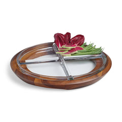 Cooper Crudité Tray Nambé