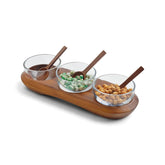 Cooper Triple Condiment Server w/ Spoons Nambé