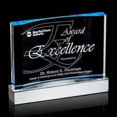 Cornerstone Award - Blue Crystal House