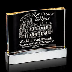 Cornerstone Award - Gold Crystal House