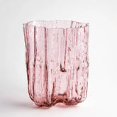 Crackle Crackle Bowl Pink Tall by Ã…sa Jungnelius Crystal House