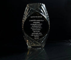 Crystal Amber Vase Crystal House