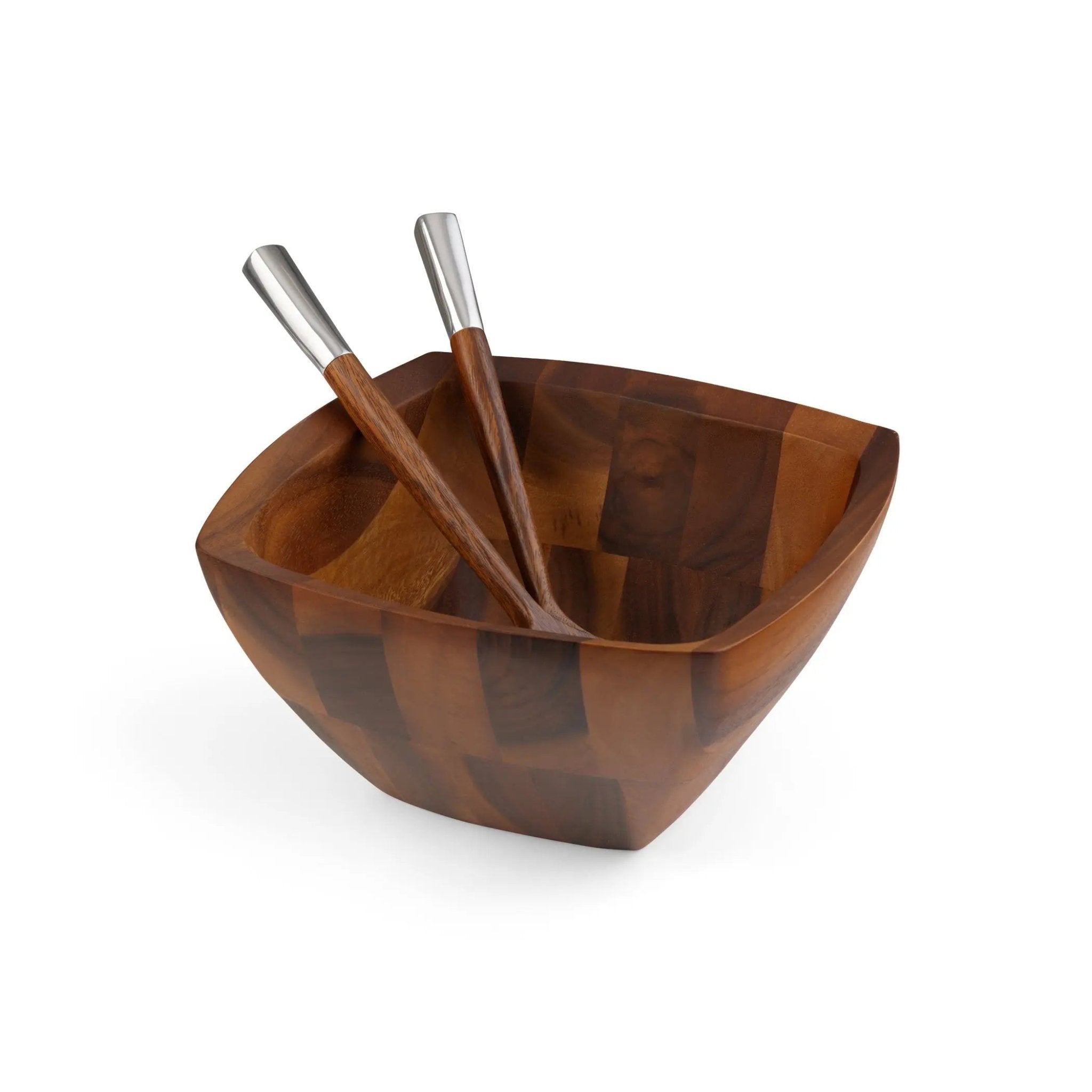 Cube Salad Bowl w/Servers Nambé