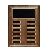 Elegance Perpetual Walnut Plaque Crystal House