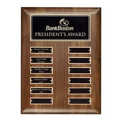 Elegance Perpetual Walnut Plaque Crystal House