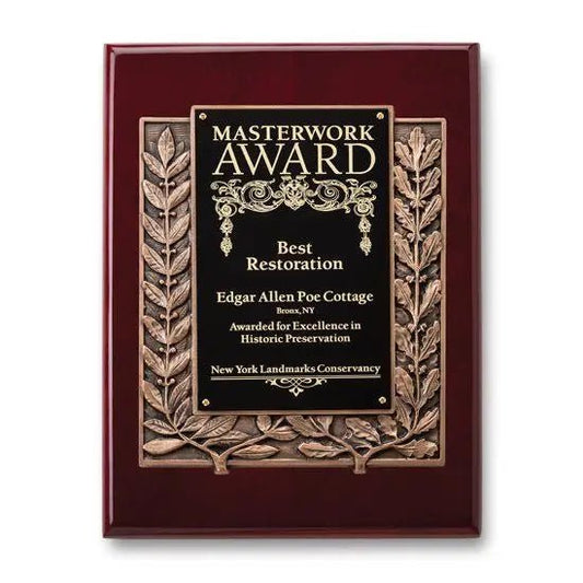 Eminence Plaque - Black Rosewood Crystal House