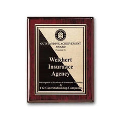 Etch Antiqued Plaq - Rosewood Crystal House