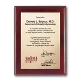 Etch Colorfill Plaq - Mahogany Crystal House