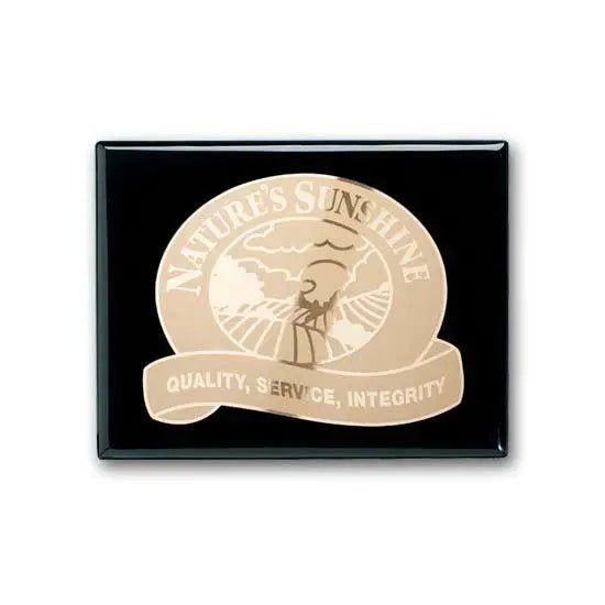 Etch Frosted Plaq - Ebony Crystal House