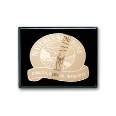 Etch Frosted Plaq - Ebony Crystal House