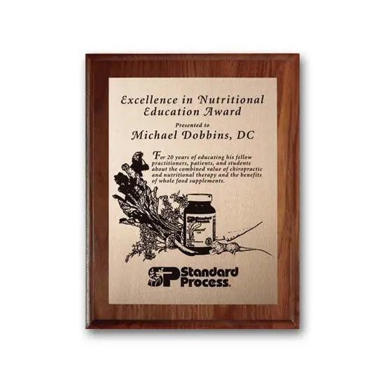 Etch Oxidized Plaq - Walnut Cove Edge Crystal House