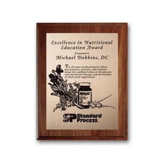 Etch Oxidized Plaq - Walnut Cove Edge Crystal House