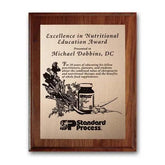 Etch Oxidized Plaq - Walnut Cove Edge Crystal House