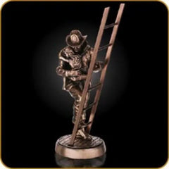 Fireman w Child Crystal House