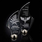 Flourish Hemisphere - Acrylic Silver Crystal House