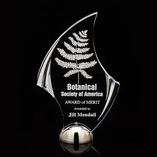 Flourish Hemisphere - Acrylic Silver Crystal House